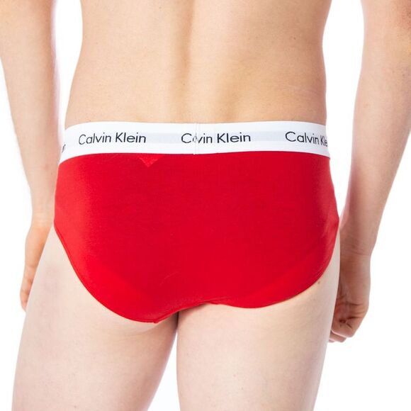 Calvin Klein Underwear Red Cotton Men's Briefs - Picture 3 of 5